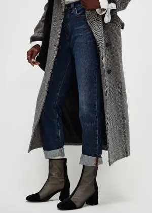 Women's Wisteria Mesh Boots In Black Suede