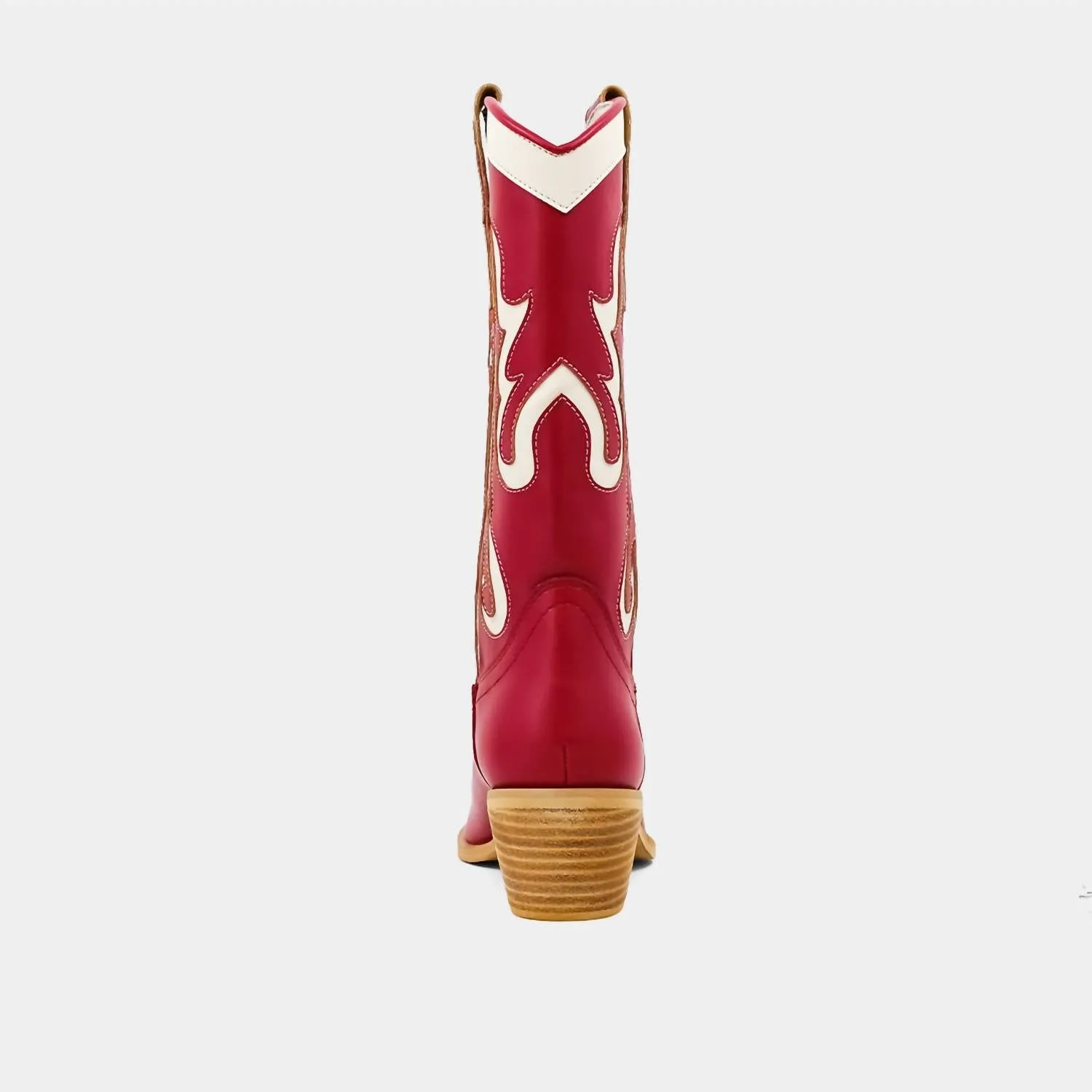 Women's Yaya Dark Cowboy Boot In Red