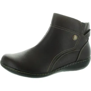Womens Zipper Ankle Boots