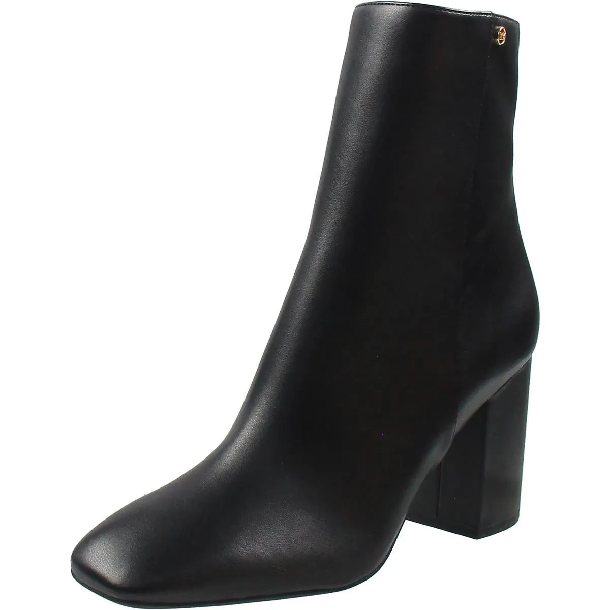 Womens Zipper Faux Leather Mid-Calf Boots