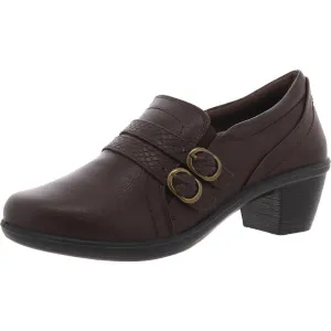 Womens Zipper Faux Leather Shooties