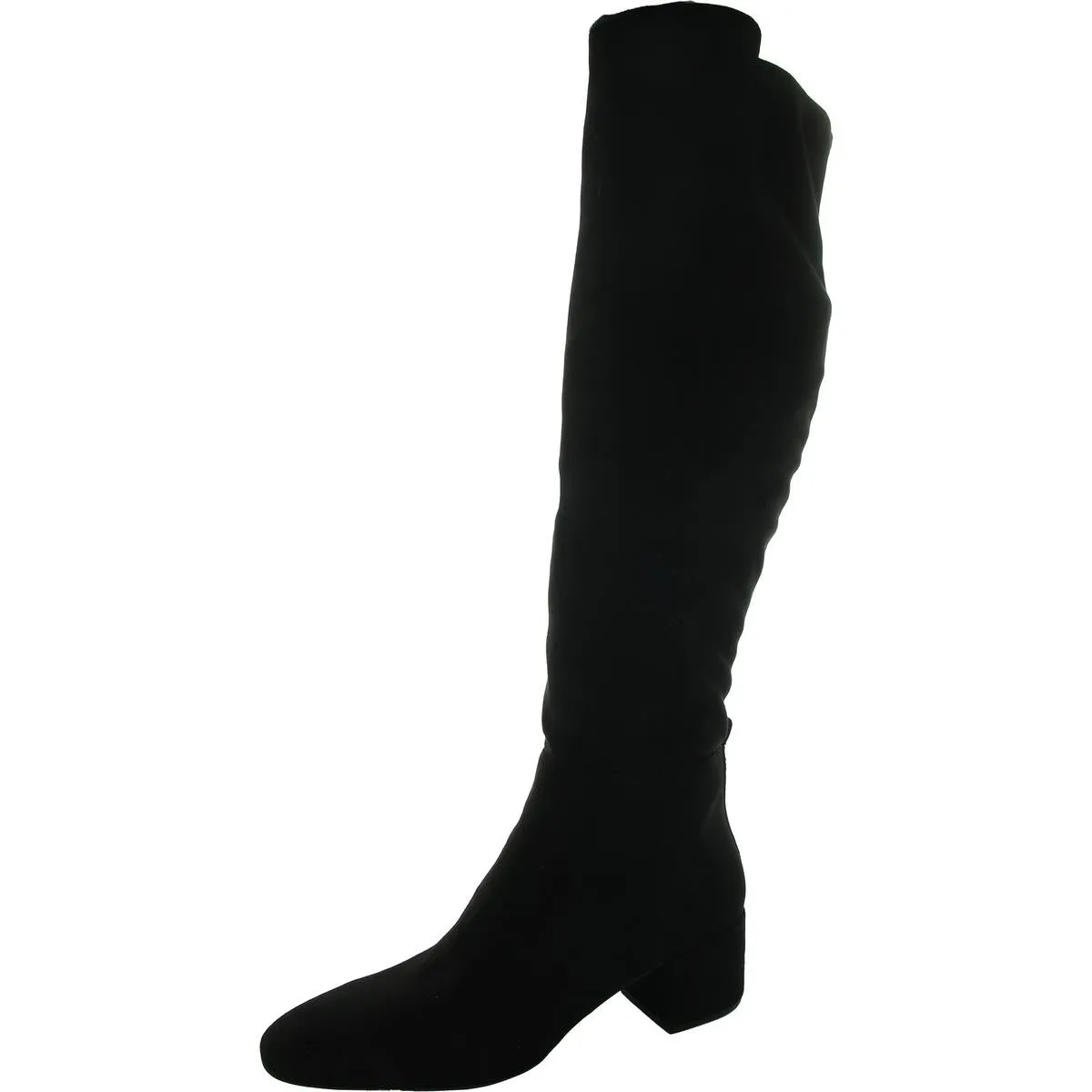 Womens Zipper Faux Suede Knee-High Boots