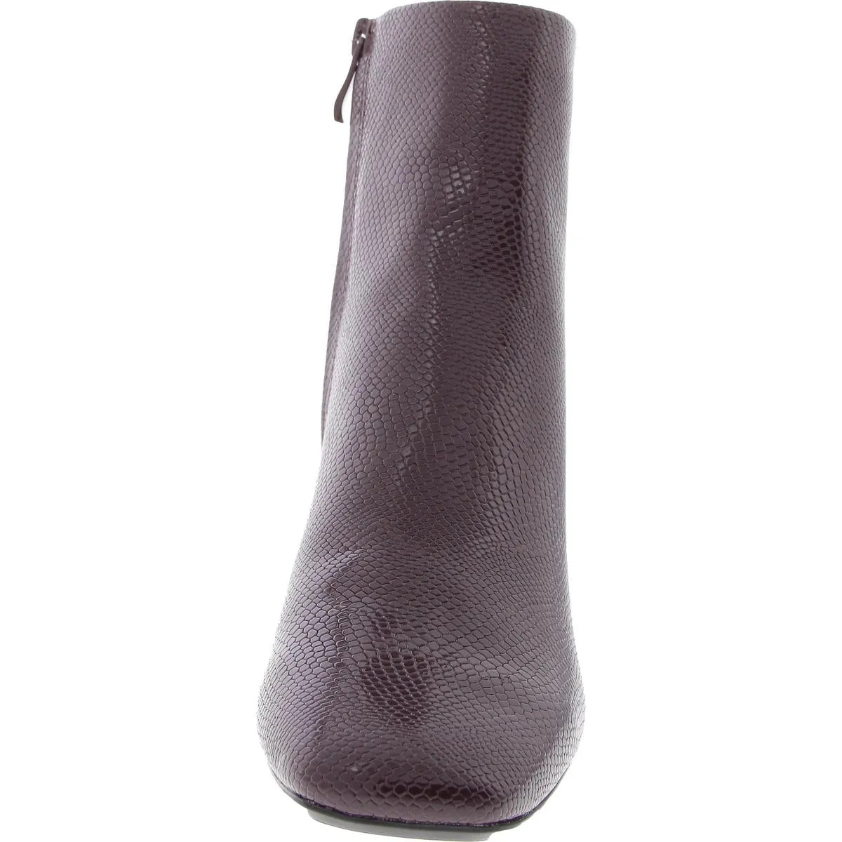 Womens Zipper Leather Ankle Boots