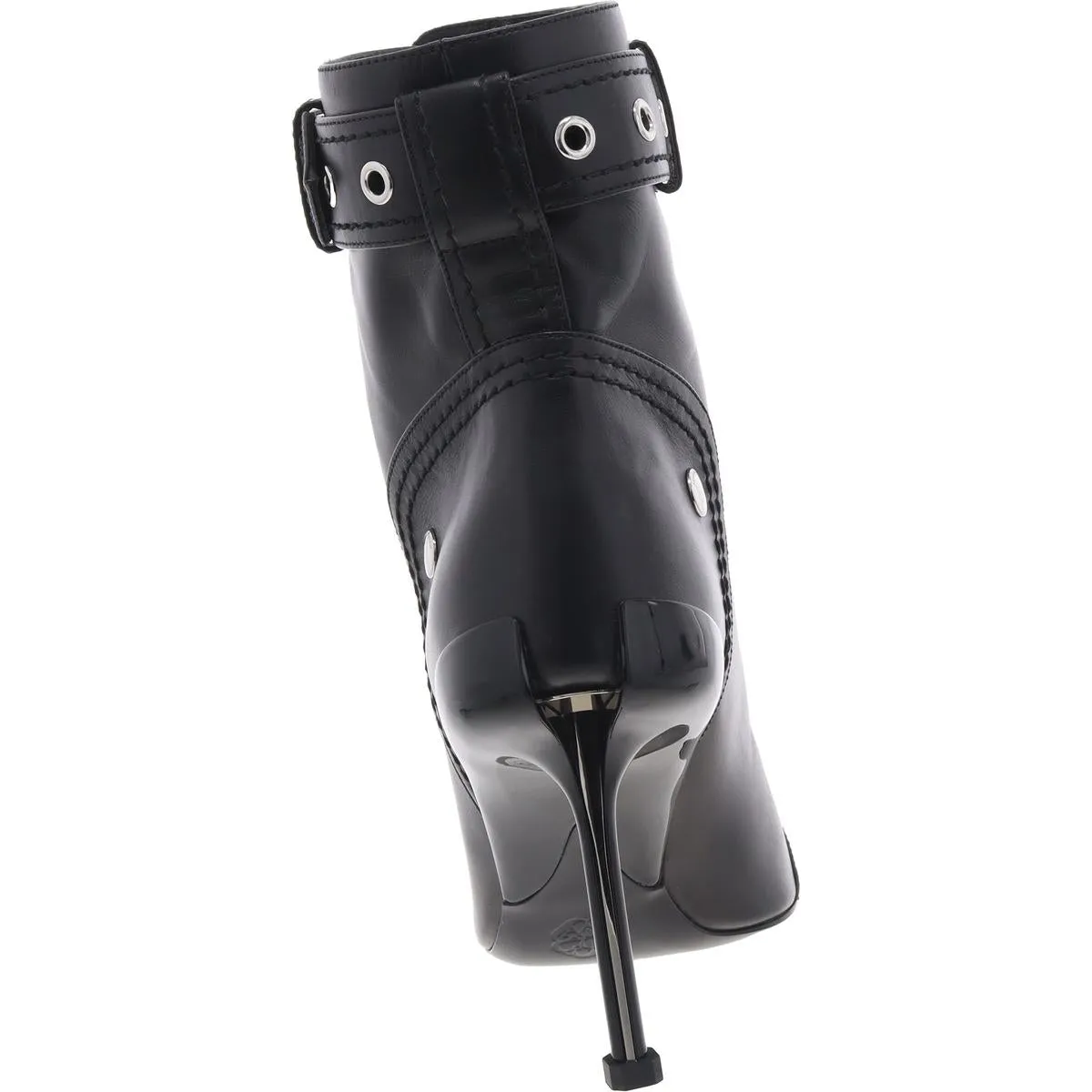 Womens Zipper Leather Ankle Boots
