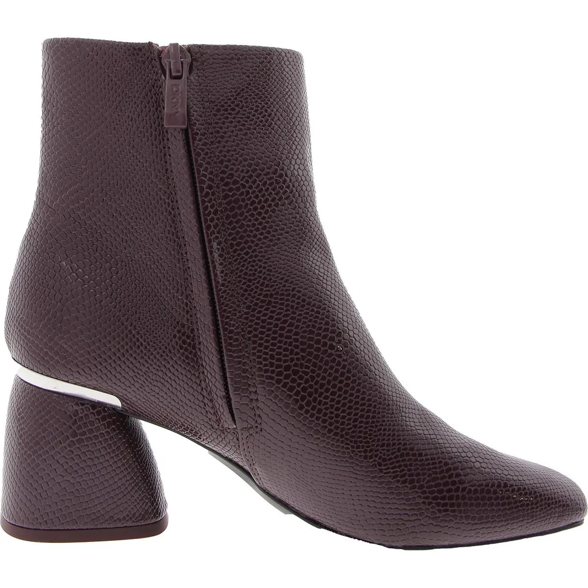 Womens Zipper Leather Ankle Boots
