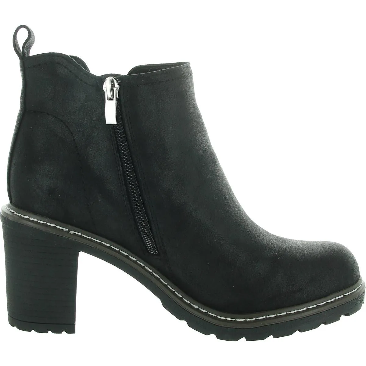 Womens Zipper Man Made Ankle Boots