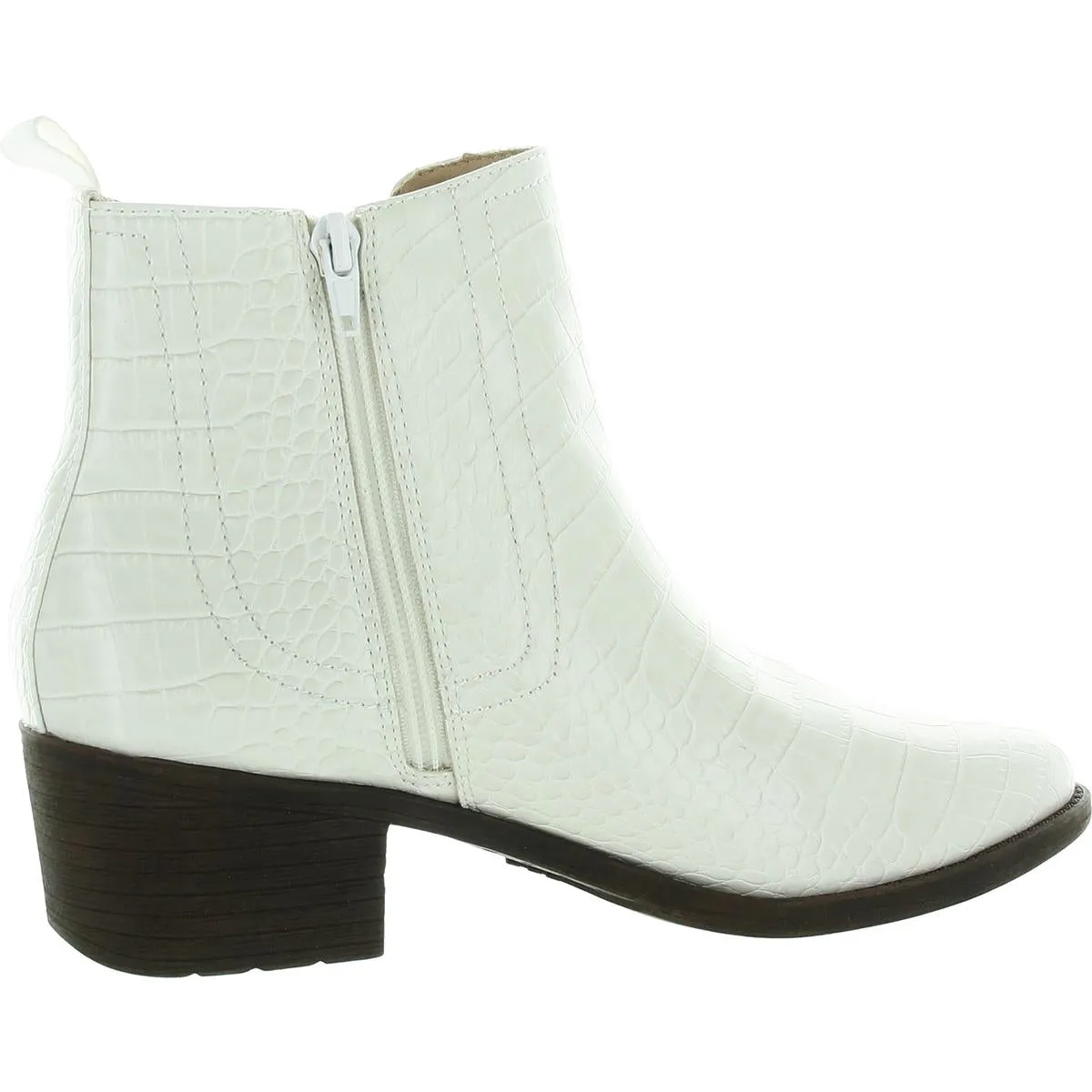 Womens Zipper Man Made Ankle Boots