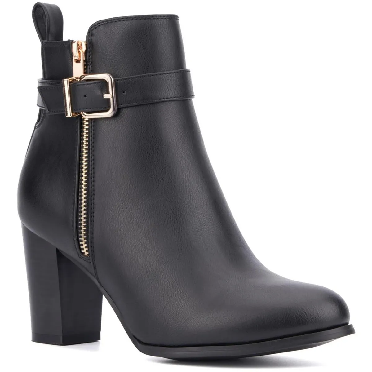 Womens Zipper Manmade Ankle Boots