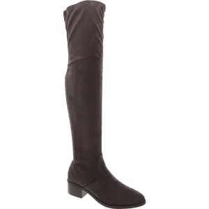 Womens Zipper Manmade Over-The-Knee Boots