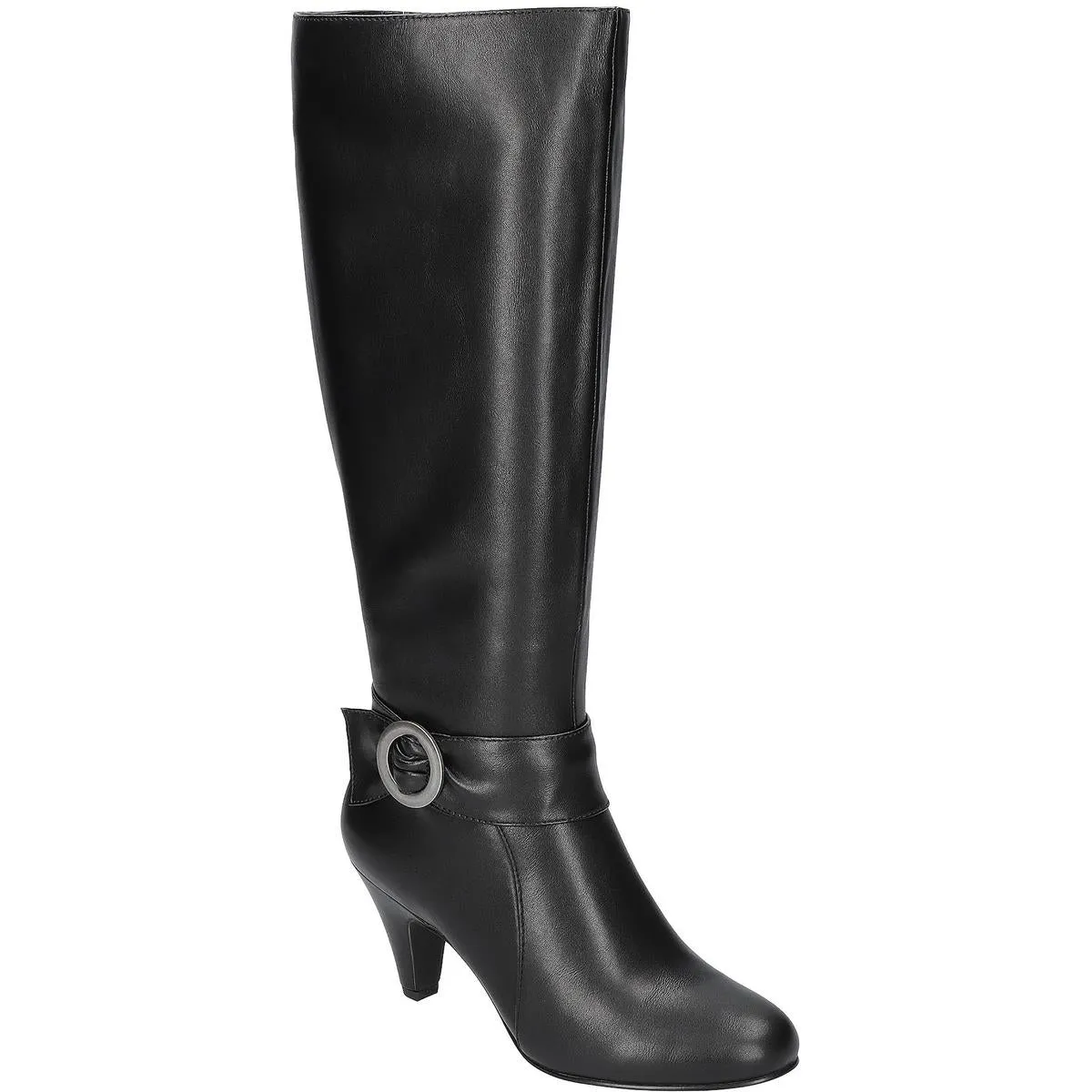 Womens Zipper Mid-Calf Boots