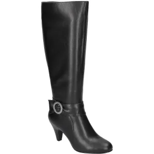 Womens Zipper Mid-Calf Boots