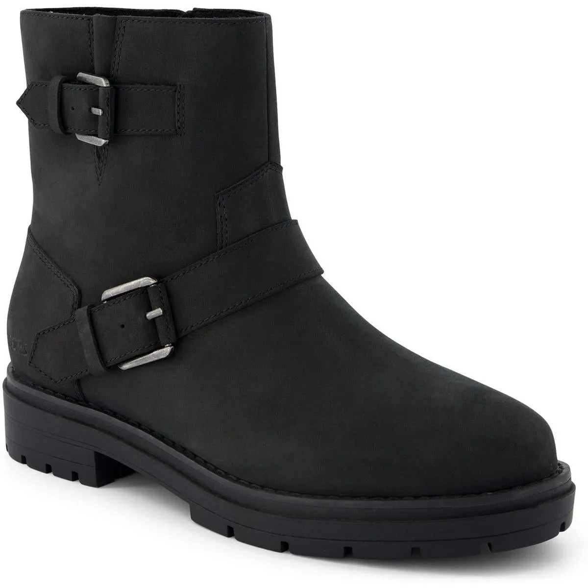 Womens Zipper Nubuck Ankle Boots