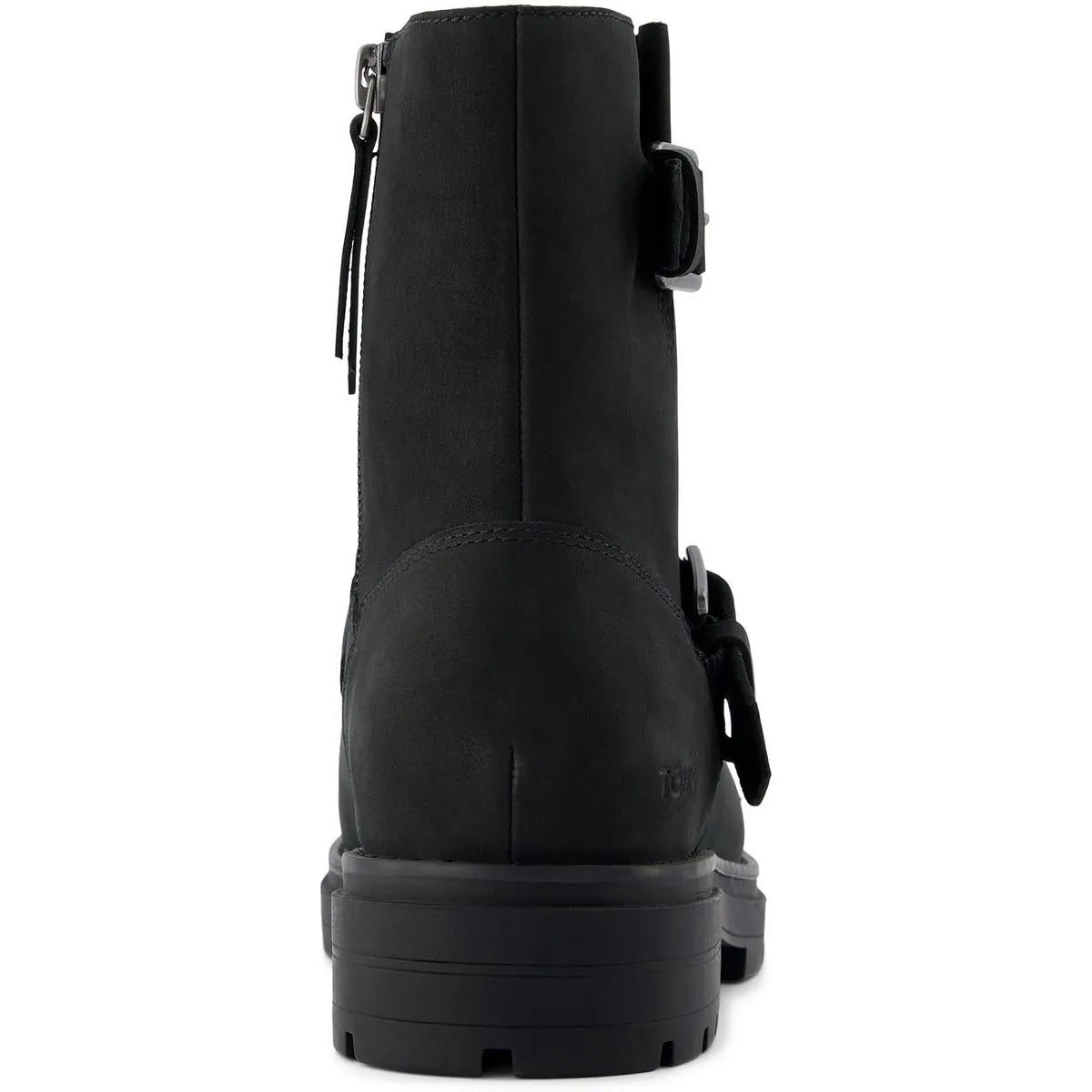 Womens Zipper Nubuck Ankle Boots