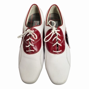 Small But Mighty Word-of-mouth hit Footjoy Red & White Leather Women's LoPro Golf Shoes Size 8.5 Personalized Feature Denim
