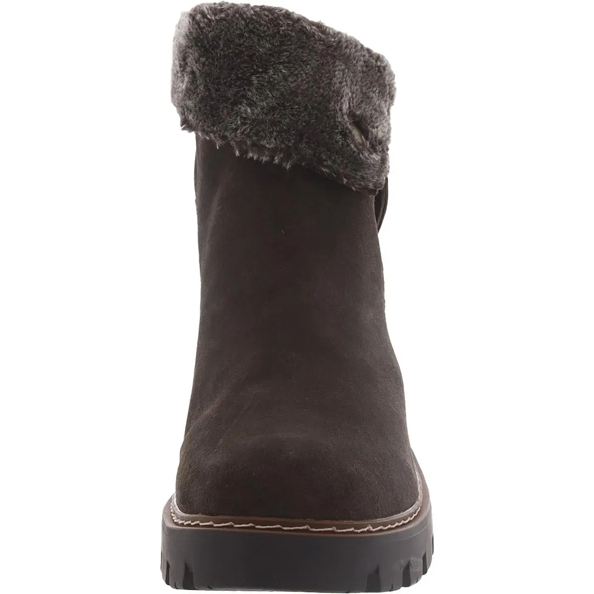 WYOMING Womens Leather Lugged Sole Winter & Snow Boots