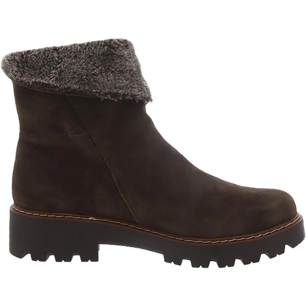 WYOMING Womens Leather Lugged Sole Winter & Snow Boots