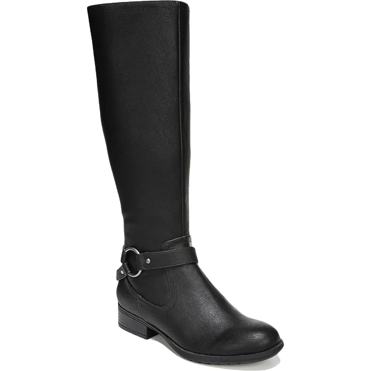 X-Felicity Womens Wide Calf Faux Leather Knee-High Boots