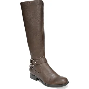 X-Felicity Womens Wide Calf Faux Leather Knee-High Boots
