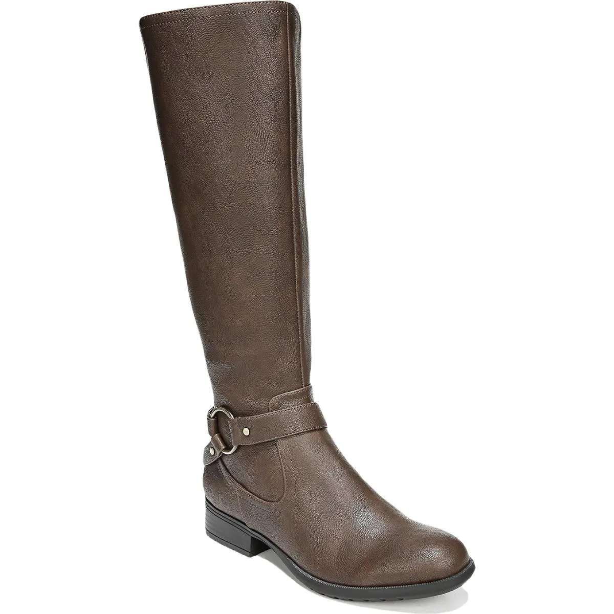 X-Felicity Womens Wide Calf Faux Leather Knee-High Boots