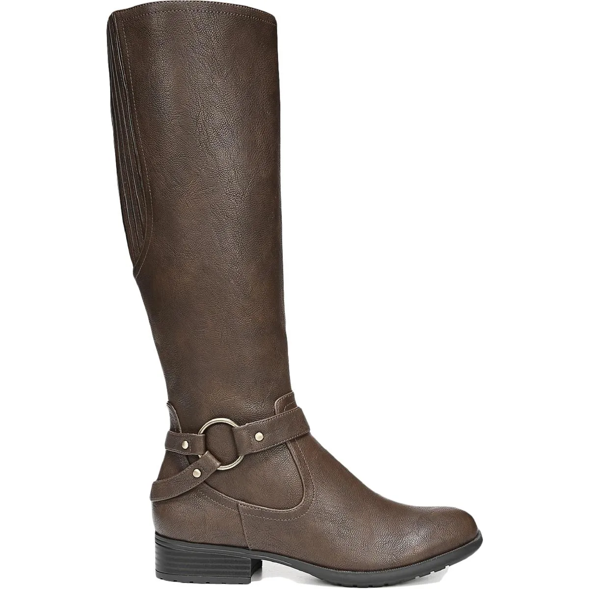 X-Felicity Womens Wide Calf Faux Leather Knee-High Boots