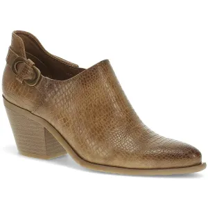 YANAH  Womens Block Heel Embossed Booties