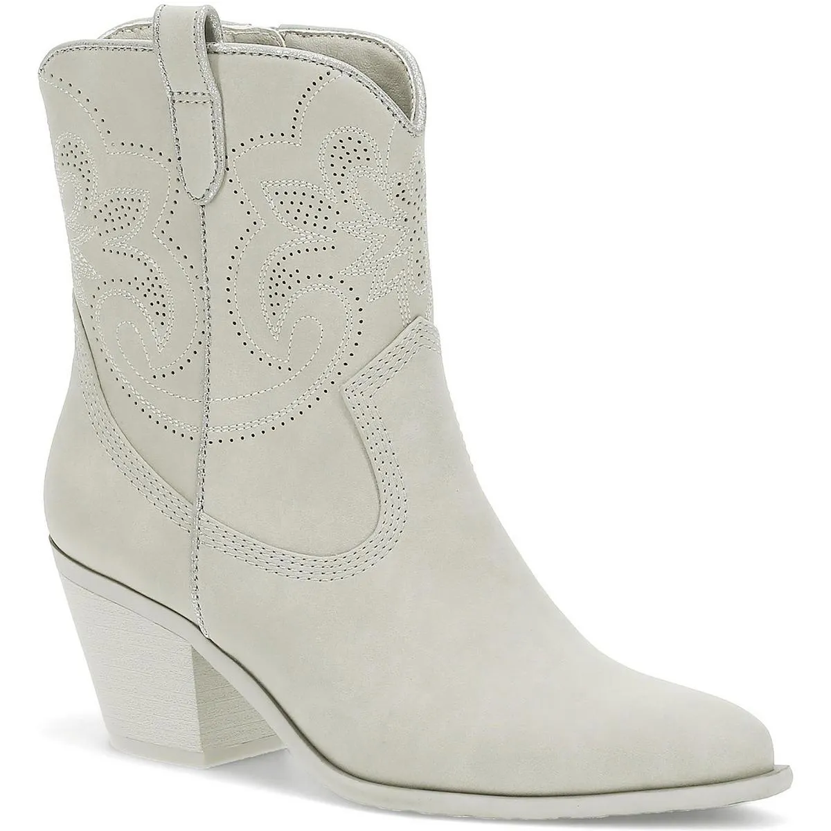 Yenni Womens Embroidered Faux Leather Cowboy, Western Boots