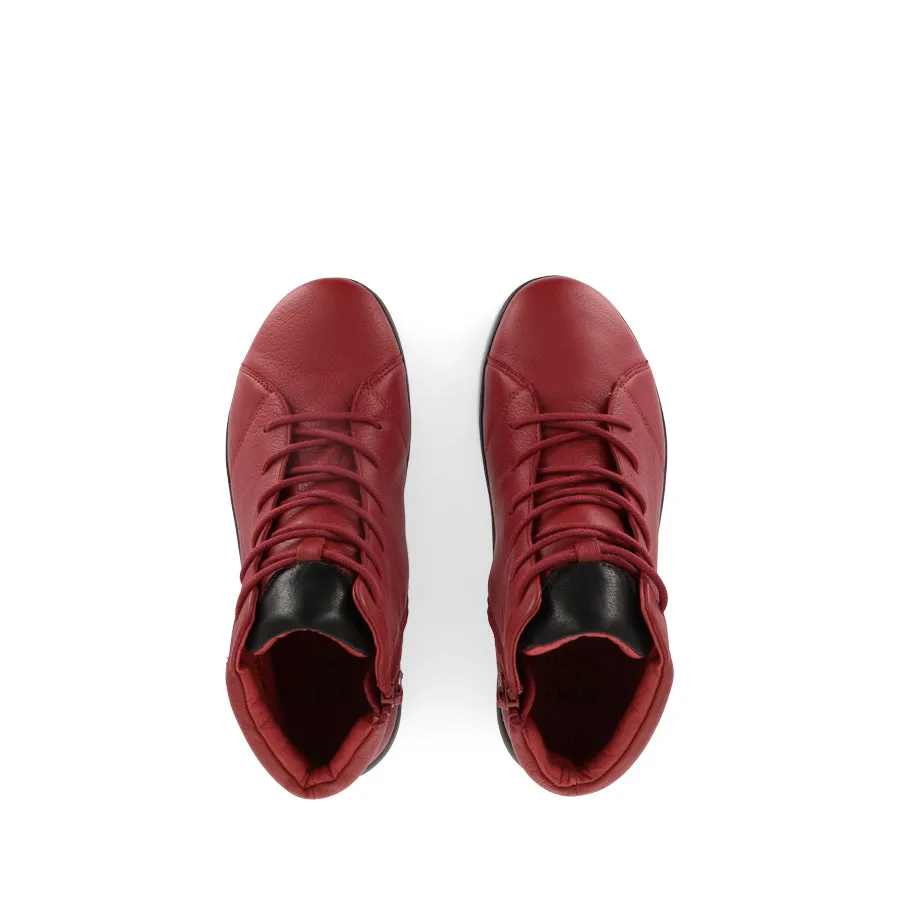 YORKERS XW - DARK RED BLACK LEATHER