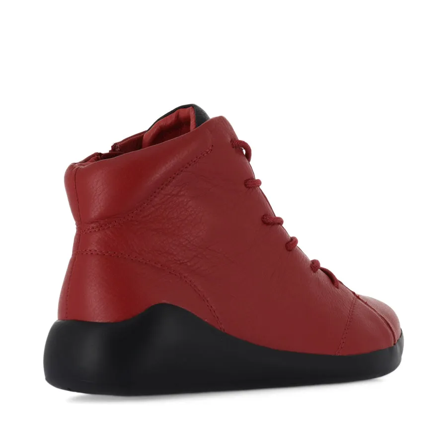 YORKERS XW - DARK RED BLACK LEATHER