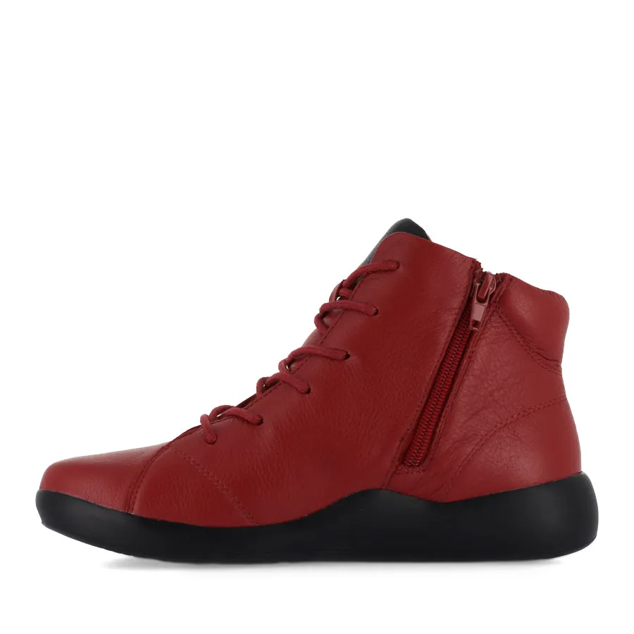 YORKERS XW - DARK RED BLACK LEATHER