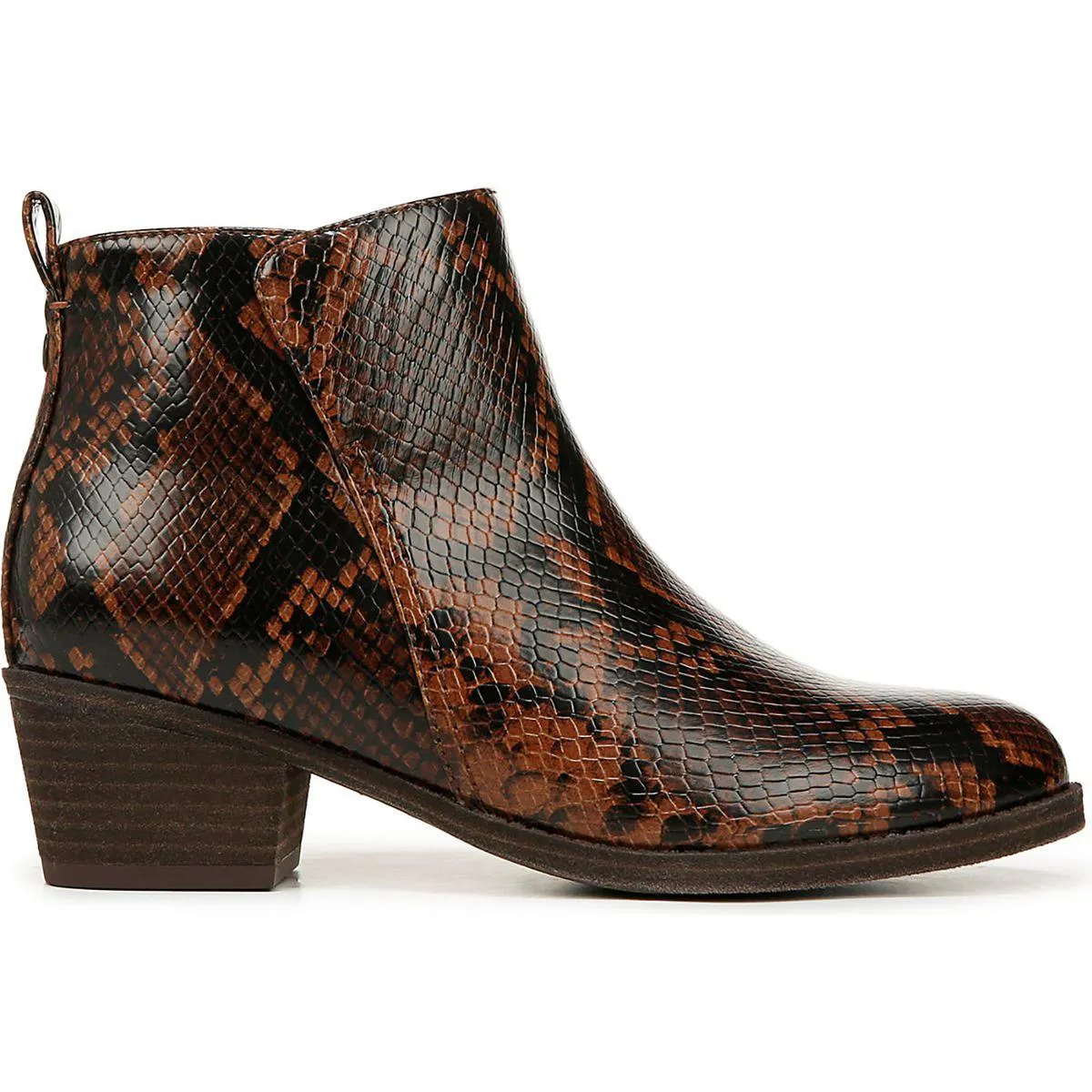 zaylee Womens Leather Round Toe Booties