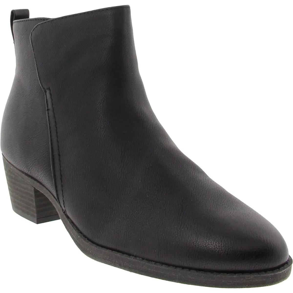zaylee Womens Leather Round Toe Booties