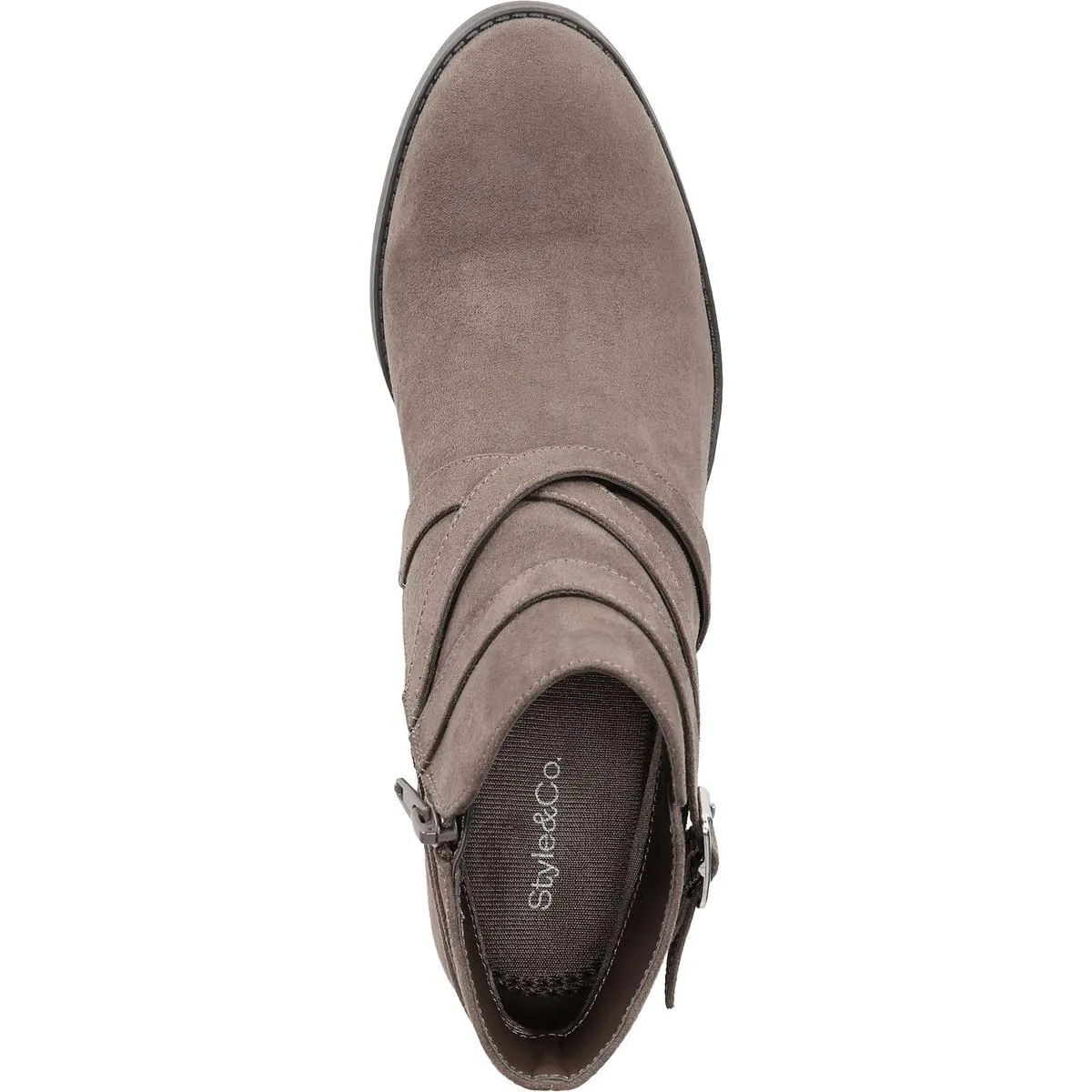 ZETTA Womens Zipper Manmade Booties
