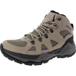 ZF900048 Womens Logo Leather Hiking Boots