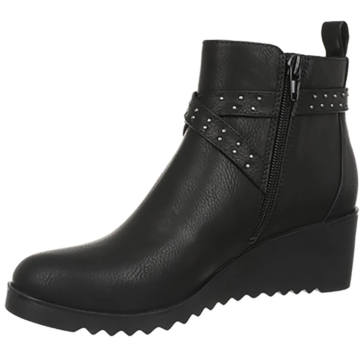 Zinfandel 2 Womens Studded Faux Leather Ankle Boots