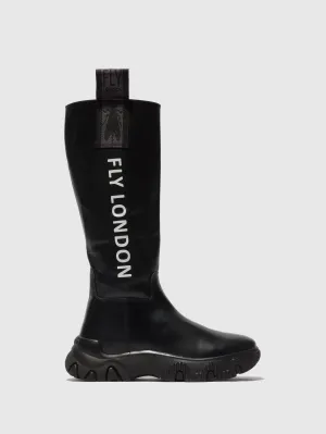 Zip Up Boots FEBE886FLY TUNDER BLACK